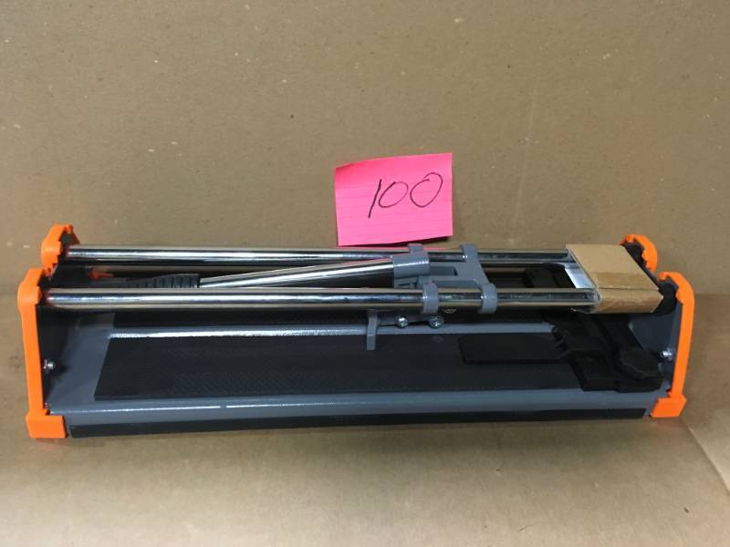 lot 100 image: HDX 14 in. Rip Ceramic Tile Cutter not used