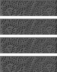 lot 93 image: Aqua Shield Charcoal 8.5 in. x 30 in. Boxwood Stair Tread Cover (Set of 4)