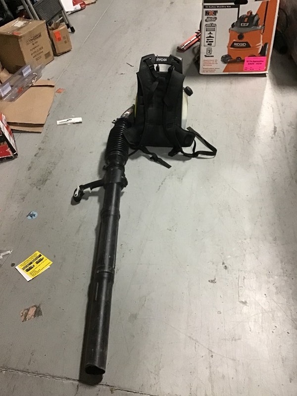 lot 106 image: Ryobi 2 Cycle Gas Backpack Blower in working conditions