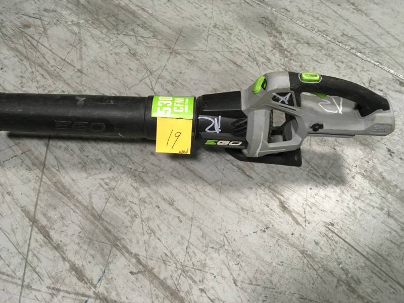 lot 19 image: EGO 110 MPH 530 CFM Variable-Speed Turbo 56-Volt Lithium-ion Cordless Leaf Blower - Battery and Charger Not Included USED in good condition