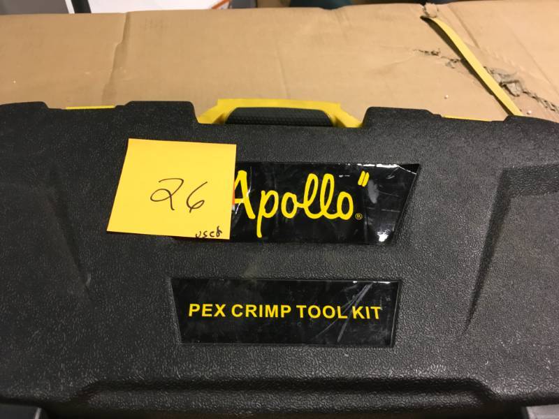 lot 26 image: Apollo Multi-Head PEX Crimp Tool Kit USED in good condition