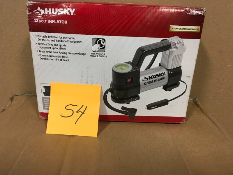 lot 54 image: Husky 12-Volt Inflator in good condition