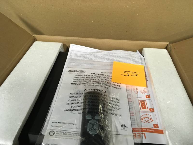 lot 55 image: Lifesmart 6-Element SlimLine Heater Unit with Smart Boost Technology in good condition