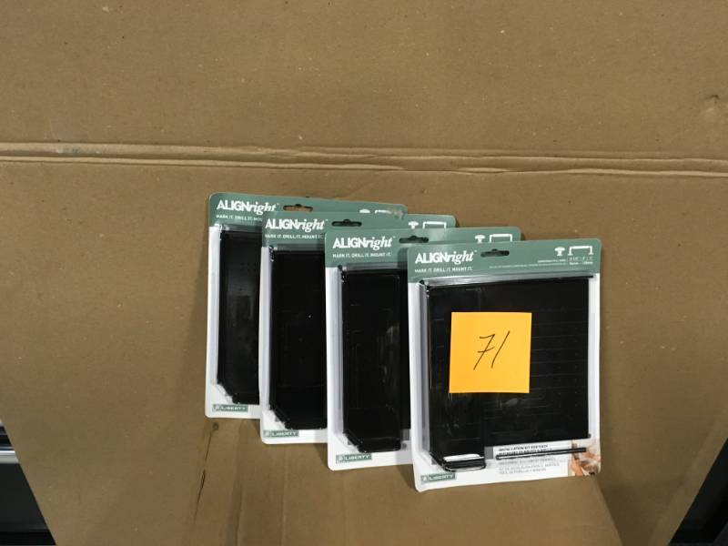 lot 71 image: Liberty Align Right Cabinet Hardware Installation Template Set not used