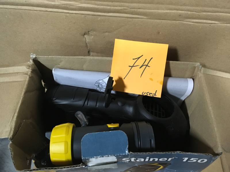 lot 74 image: Wagner Control Stainer 150 HVLP Handheld Sprayer USED