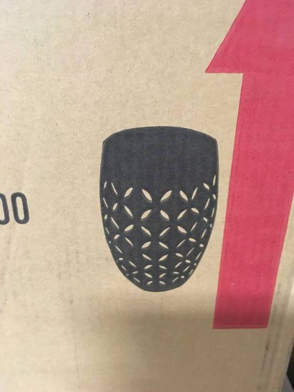 lot 90 image: Noble House Lilac Dark Blue Round Metal Outdoor Side Table not used