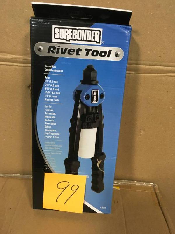 lot 99 image: Surebonder No. 8850 Heavy Duty Rivet Tool in good condition