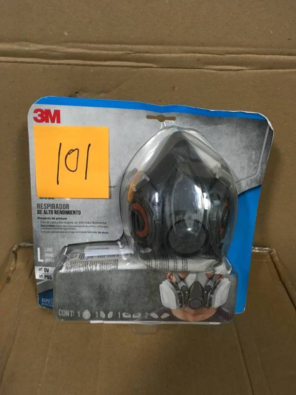 lot 101 image: 3M Large Paint Project Respirator Mask not used