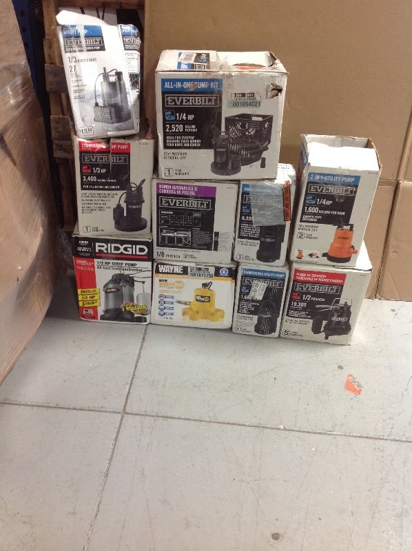 lot 117 image: WHOLESALE MIXED PALLET OF RETURNS pumps  all mix conditions