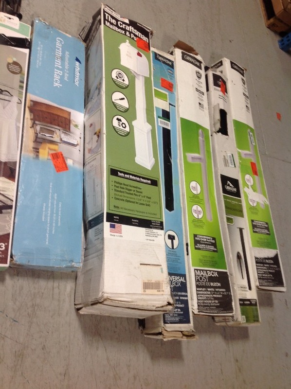 lot 129 image: Lot of mailboxes post and more