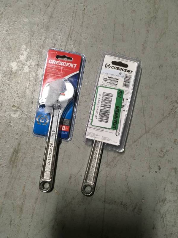 lot 9 image: Crescent 8 in. Adjustable Wrench not used