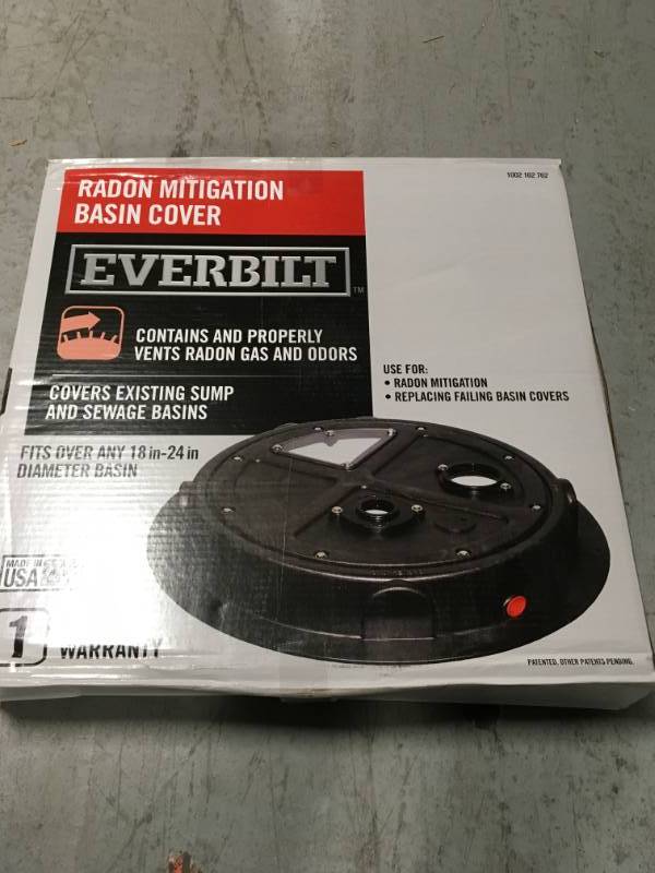 lot 13 image: Everbilt Radon Mitigation Basin Cover not used