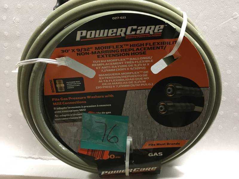 lot 76 image: powercare high flexibility replacement hose in good conditions