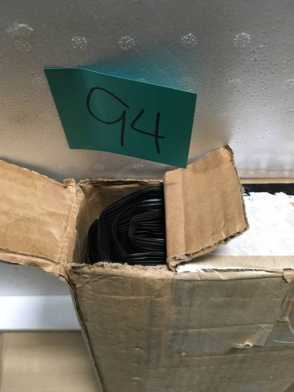lot 94 image: HUSKY 4 ft. x 100 ft. Black 4 mil Plastic Sheeting not used