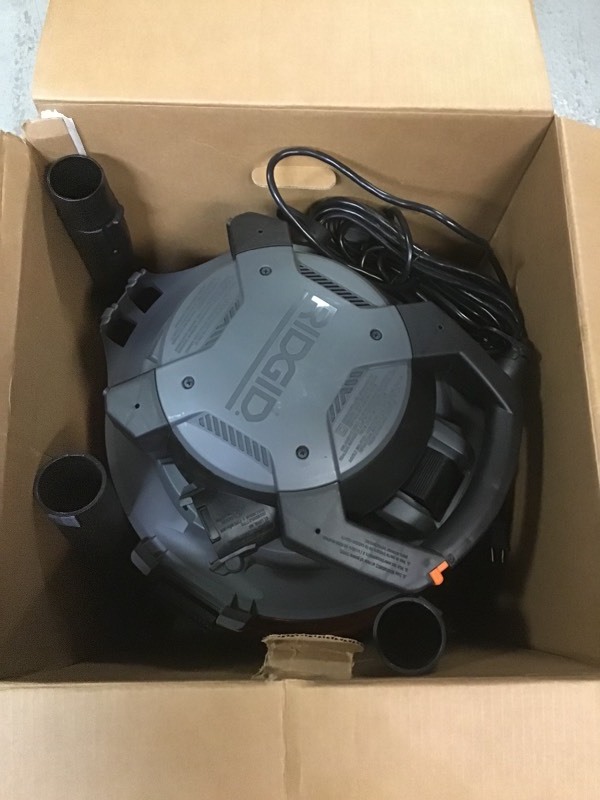 lot 110 image: RIDGID 16 Gal. 6.5 Peak HP NXT Wet Dry Vac with Detachable Blower in working conditions