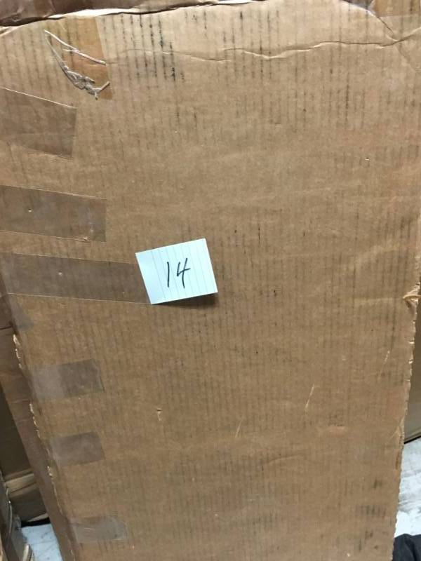 lot 14 image: Edsal 72 in. H x 48 in. W x 18 in. D 5-Shelf Steel Shelving Unit in Black in good conditions