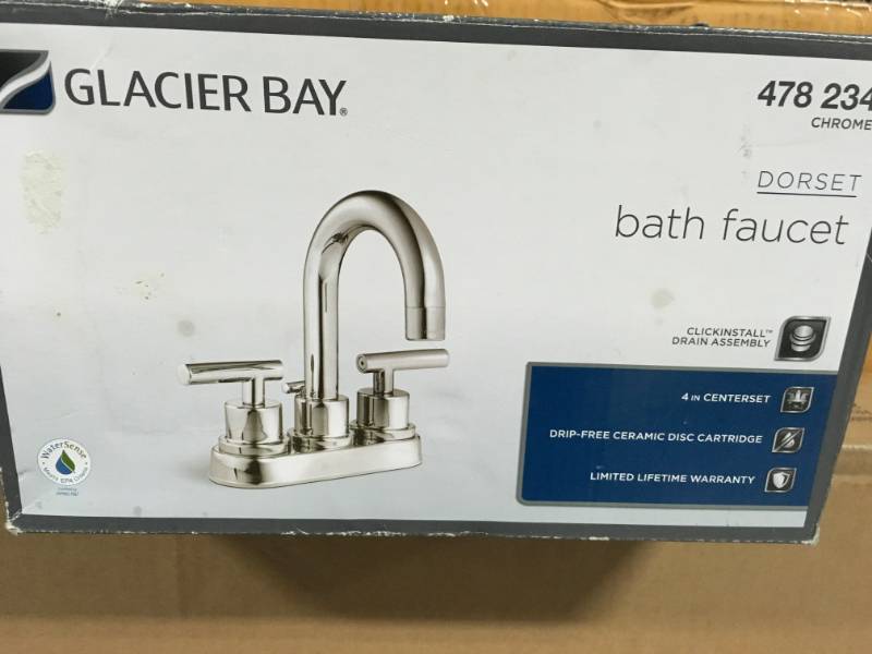 Glacier Bay Dorset 4 In Centerset 2 Handle High Arc Bathroom