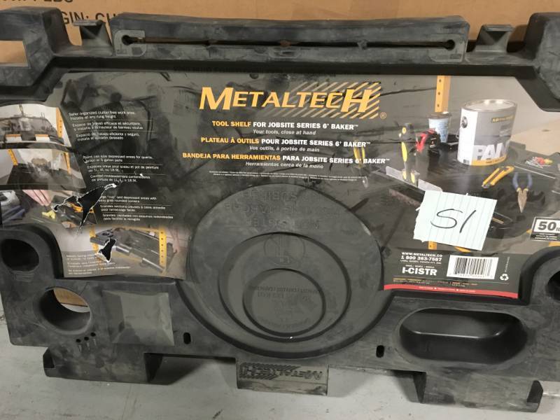 lot 51 image: Metaltech Jobsite Series Tool Tray for Baker-Style Scaffolds, Model I-CISTR