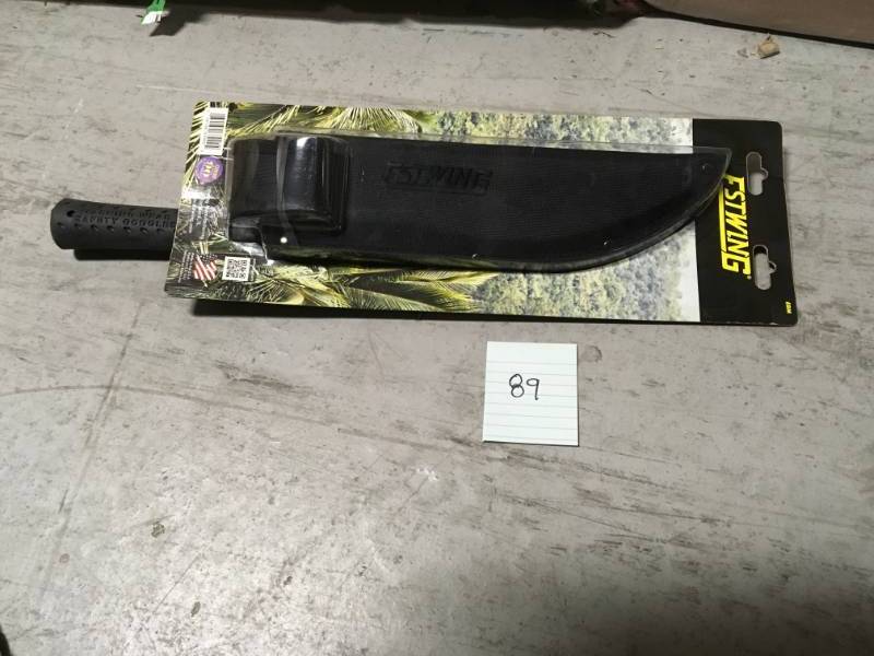 lot 89 image: Estwing 12 in. Spear Point Serrated Fixed Blade Knife in good conditions