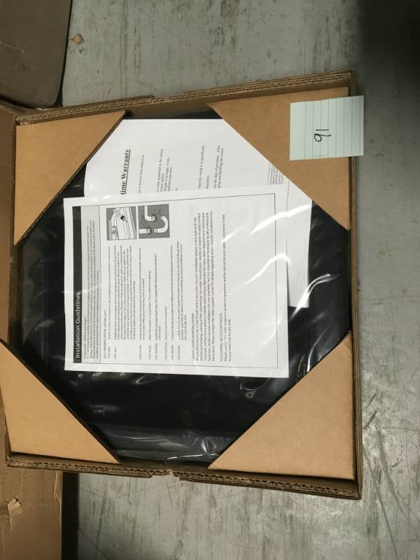 lot 91 image: Mont Blanc Westminster Dual Mount Granite Composite 16 in. 1-Hole Bar Single Bowl Kitchen Sink in Black in good conditions