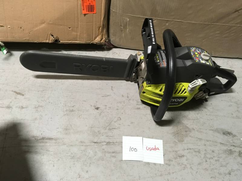 lot 100 image: Ryobi Chainsaw 16 in. RY3716 USED in working conditions