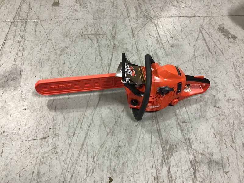 lot 110 image: ECHO 16 in. 34 cc Gas 2-Stroke Cycle Chainsaw in good conditions
