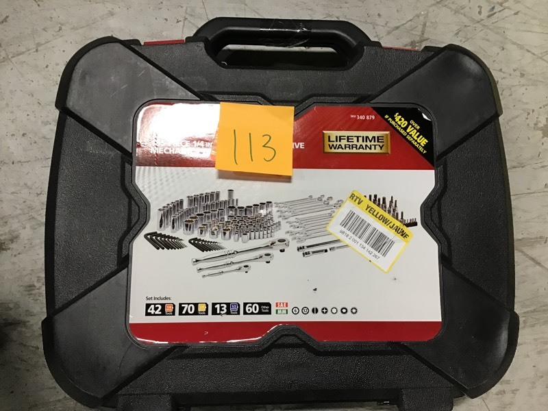 lot 113 image: Husky Mechanics Tool Set (185-Piece) in good conditions