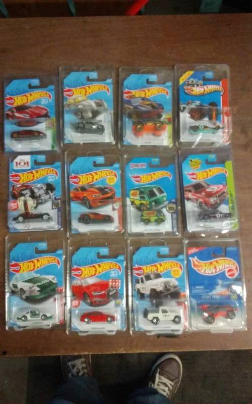 12-New Hot Wheels Cars In Original Packaging-Unopened