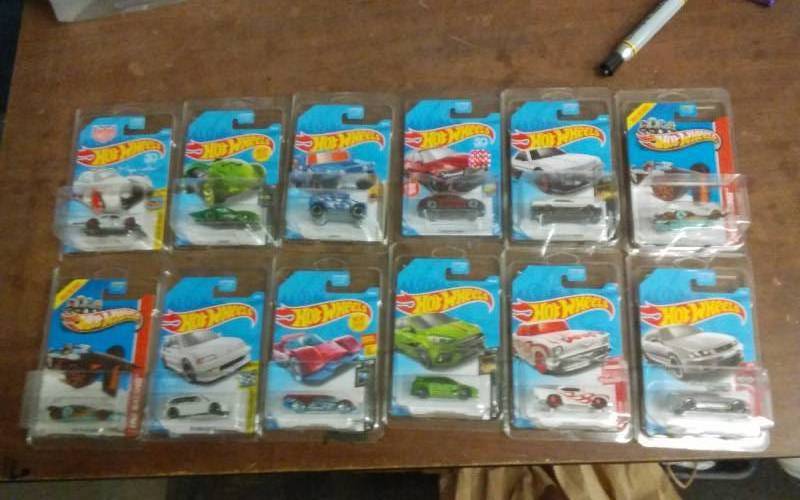12-New Hot Wheels Cars In Original Packaging-Unopened