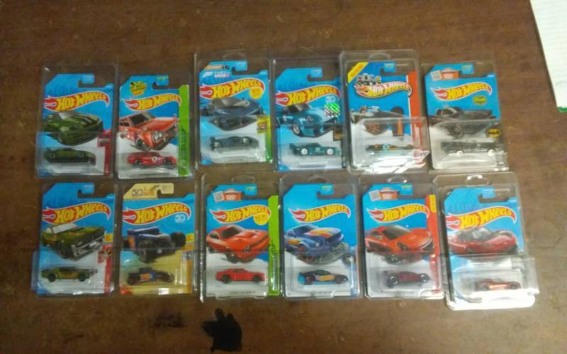 12-New Hot Wheels Cars In Original Packaging-Unopened