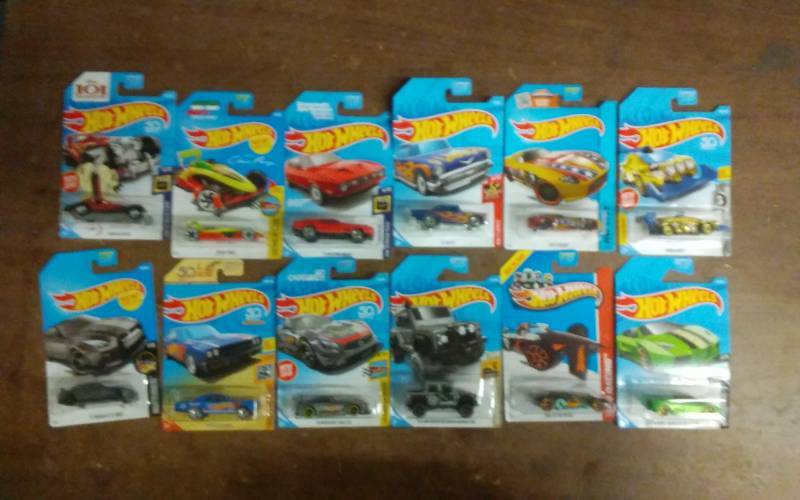 12-New Hot Wheels Cars In Original Packaging-Unopened