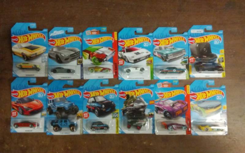 12-New Hot Wheels Cars In Original Packaging-Unopened