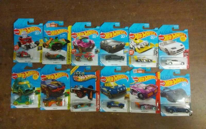 12-New Hot Wheels Cars In Original Packaging-Unopened