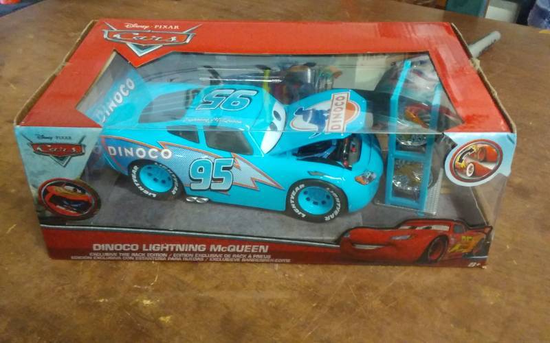 Disneys CARS Lightning McQueen Dinoco Die Cast Collector Car In Original Packaging