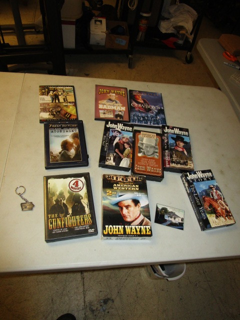 lot 421 image: WESTERN DVDS AND VHS FEATURING JOHN WAYNE