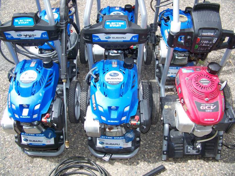 lot 16 image: (6) Gas & Electric Start Power  Pressure Washers for PARTSREPAIR