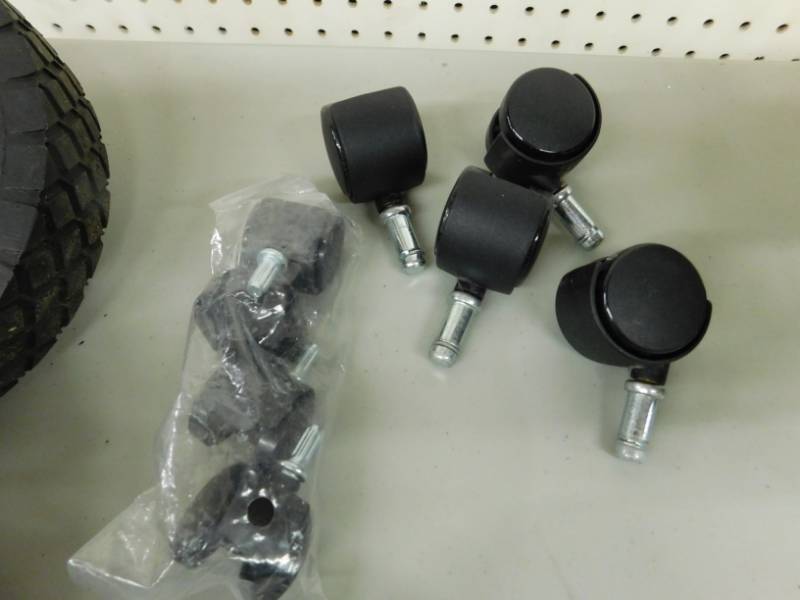 lot 36 image: Lawn Mower Wheels & Chair Casters