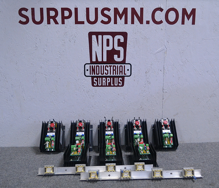 lot 11 image: LOT OF 8 SCR Power Controller Relays w Heatsinks