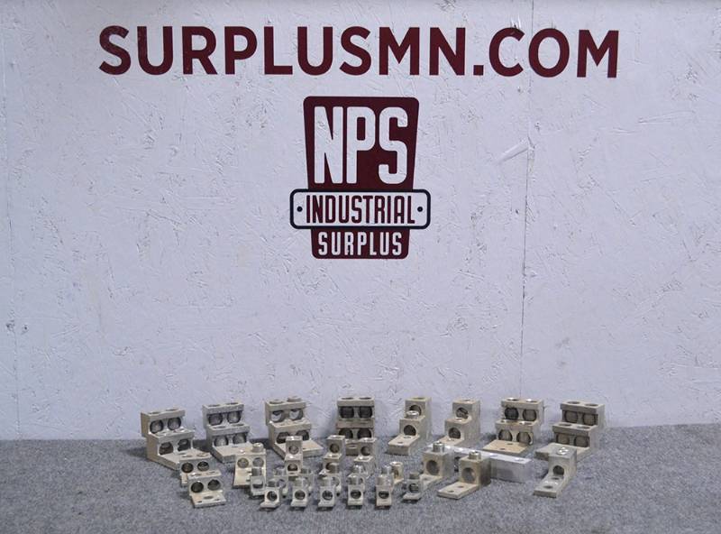 lot 12 image: Large Lot of 31 Aluminum MCM Lugs