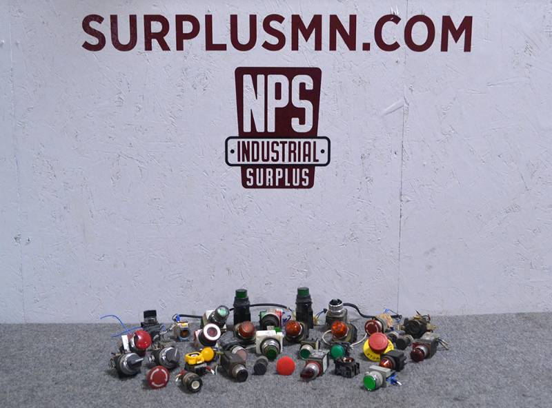 lot 13 image: Large Lot of Switches, Buttons and Indicators