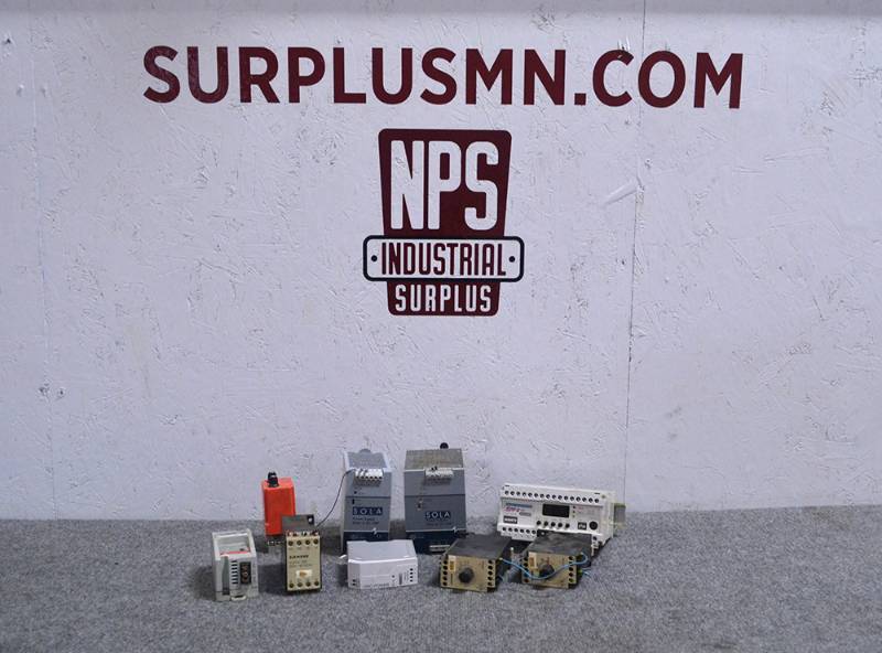 lot 17 image: Large Lot of DIN Rail Components, Power Supplies, Timer Relays