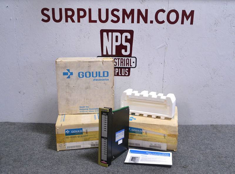 lot 23 image: (3)  GOULD AS-B805-016  Input Modules