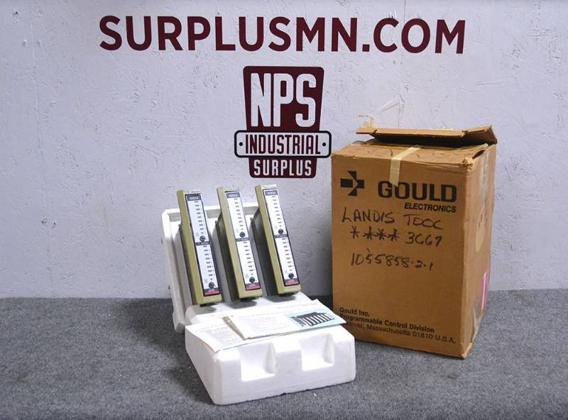 lot 24 image: (3) Gould AS-B804-016 Input Modules