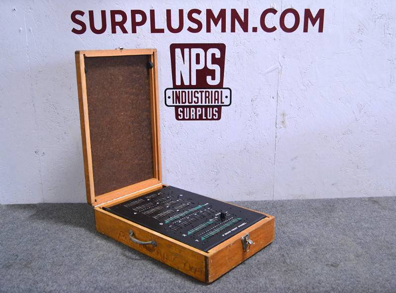 lot 31 image: Vintage Testing Panel in Wood Case