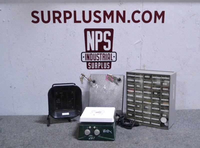 lot 44 image: Electrical Tools, Hot Plate, Bins Full of Fuses