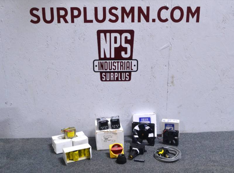 lot 56 image: (2) Eagle B506-7001 Digital Timers, Transformers, Disconnect, Li-Ion Batteries, Proximity Switch