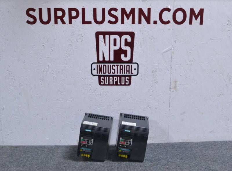 lot 53 image: (2) Siemens Micromaster Vector 4HP AC Drives