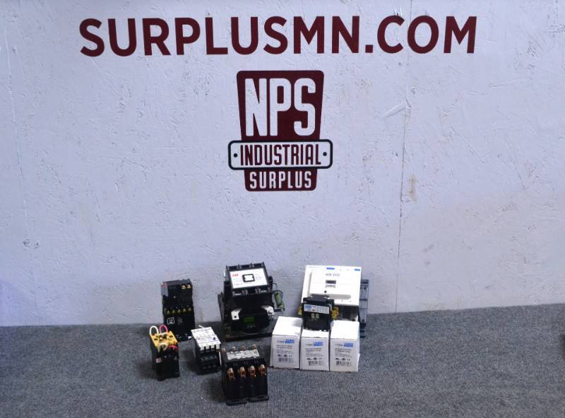 lot 52 image: Lot of 9 Electrical Contactors ABB Square D Schneider
