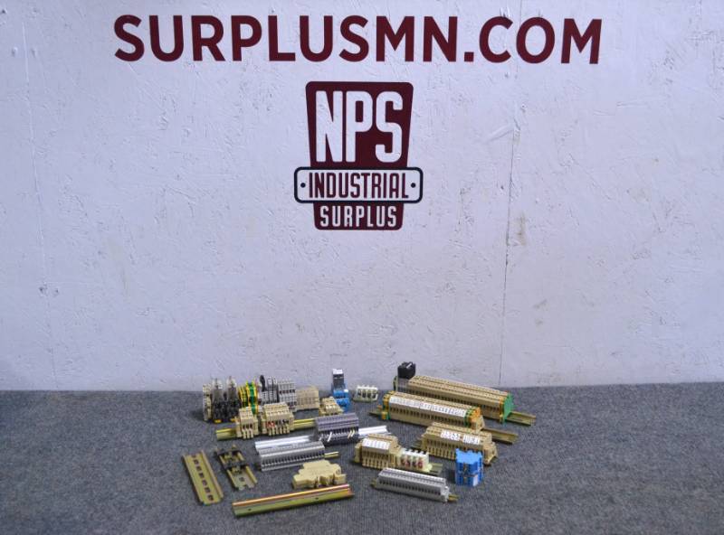 lot 67 image: Lot of DIN Rail Terminal Blocks