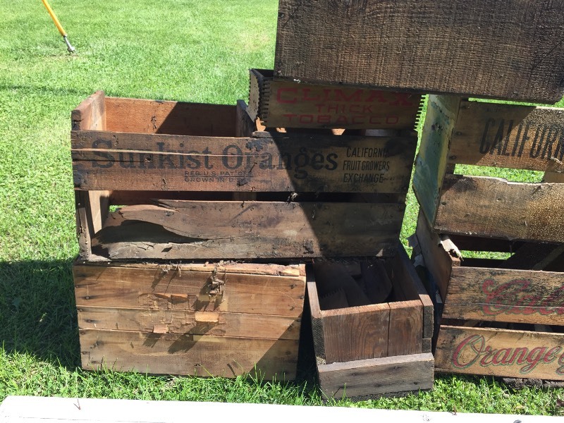 lot 10 image: Wood Boxes & Frame